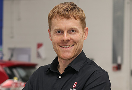 portrait of Jack Polley, Gazley Škoda Wellington service manager