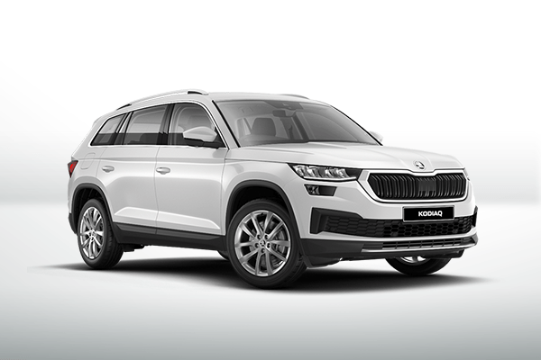 Render of a Kodiaq on a white background